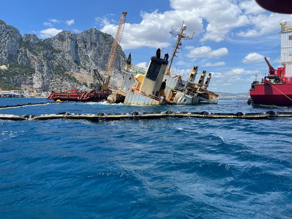Lamor_Booms in ship salvage, Gibraltar summer 2023