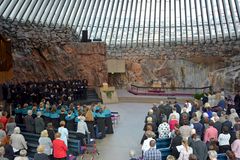 Suomen NNKY-liiton juhlamessu järjestettiin Temppeliaukionkirkossa. Kuva: Ilona Yrjölä