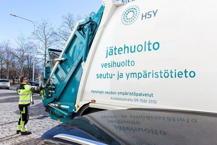 Helsingin seudun ympäristöpalvelut HSY järjestää asuinkiinteistöjen jätehuollon pääkaupunkiseudulla ja Kirkkonummell​a.​