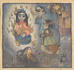 Ilona Harima: Tulen haltiatar, 1932. Tikanojas konsthem. Bild: Mikko Lehtimäki.