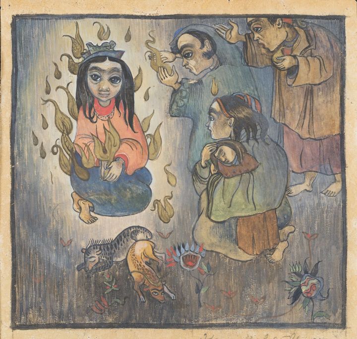 Ilona Harima: Tulen haltiatar, 1932. Tikanojas konsthem. Bild: Mikko Lehtimäki.