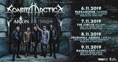 Sonata Arctica esiintyy marraskuussa Tampereella, Helsingissä, Laukaalla ja Kuopiossa.