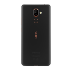 Nokia 7 plus -älypuhelimessa on kaksi takakameraa ja yksi etukamera.