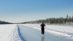 Vihdin lentokenttä talvella. Kuva: Antti Hannuniemi