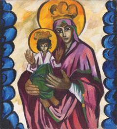 Natalia Goncharova: Mother of God: Mother of God (1911). The State Tretyakov gallery. © The State Tretyakov gallery