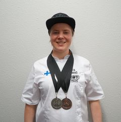 Katja Körkkö on maailman menestyneinen naispuolinen pizzaleipuri. Kuva Kotipizza