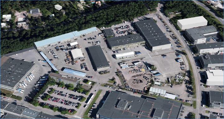 Ilmakuva tulevan kampuksen paikasta. Suunnittelukilpailu ratkeaa ensi vuoden alussa.