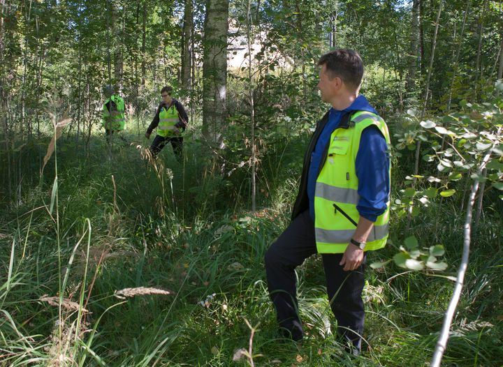 Vapepan vapaaehtoiset harjoituksissa Pyhäjärvellä. Kuvaaja: Esa Kyyrö / Suomen Punainen Risti