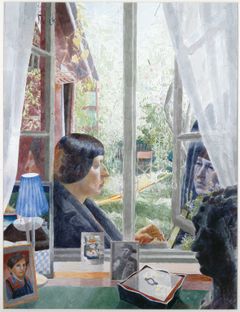 Marjatta Hanhijoki: Leena Krohn, 1998, akvarelli | akvarell, 78 x 60 cm, WSOY:n taidekokoelmat | WSOY:s konstsamlingar