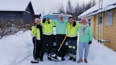 Kuvassa vasemmalta Virpi Suomalainen (Loimua), Toni Nikkanen (Loimua), Sami Ekmark (Commu), Otto Tuomi (Loimua) ja Karoliina Kauhanen (Commu)