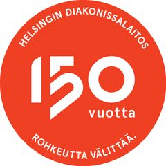 Helsingin Diakonissalaitos 150 vuotta -tunnus suomi