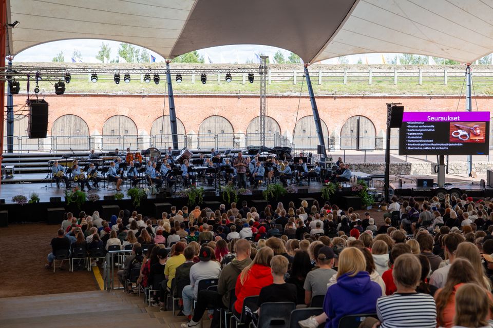 Poliisisoittokunnan konsertti Haminassa2023