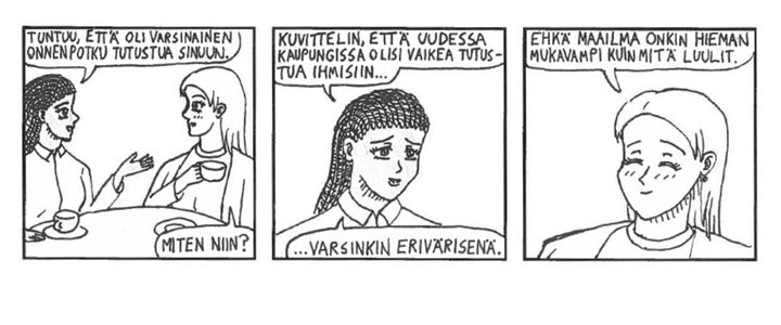 Oulussa 17.3.2015 järjestetyn sarjakuvatyöpajan satoa. Kuva Pohjois-Suomen ETNO.