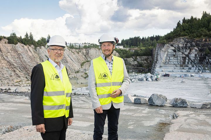 Nunnanlahden Uuni Oy hallituksen pj Juhani Lehikoinen ja tj Johannes Uusitalo.