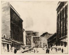 Harry Henriksson: Centralgatan, 1945. Finlands Nationalgalleri / Konstmuseet Ateneum. Bild: Finlands Nationalgalleri / Hannu Aaltonen