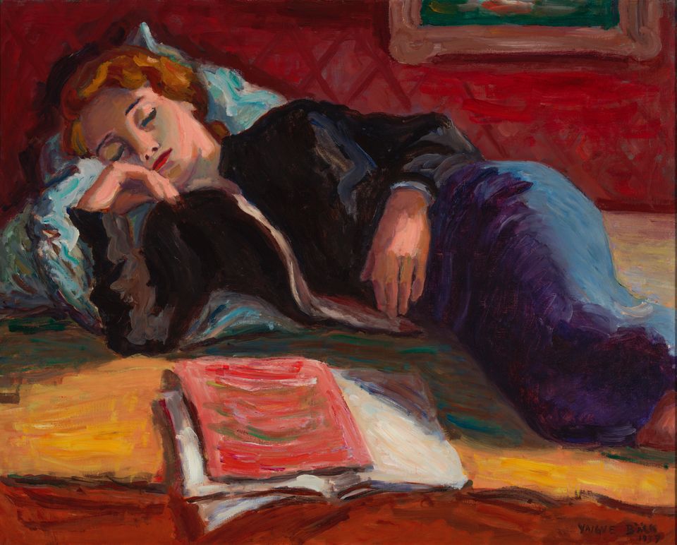 Yngve Bäck (1904–1990), Lepo, 1937, öljy kankaalle, 65,5 x 81,5 cm, HAM Helsingin taidemuseo, Leonard ja Katarina Bäcksbackan kokoelma. Valokuva: Sonja Hyytiäinen / HAM.