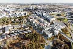 Säterinkallionkulma. Havainnekuva: Arkkitehtitoimisto Petri Rouhiainen Oy.