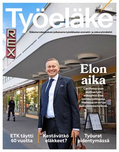 Työeläke-lehden lokakuun numeron kannessa Carl Pettersson, työeläkeyhtiö Elon uusi toimitusjohtaja.