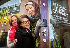 Helsinki Think company's everyday operations are run by the host team, which includes students Tiina Juvonen, Ella Keski-Panula and Katja Meriläinen and representativesfromOsuuskunta Torstai Helsinki.