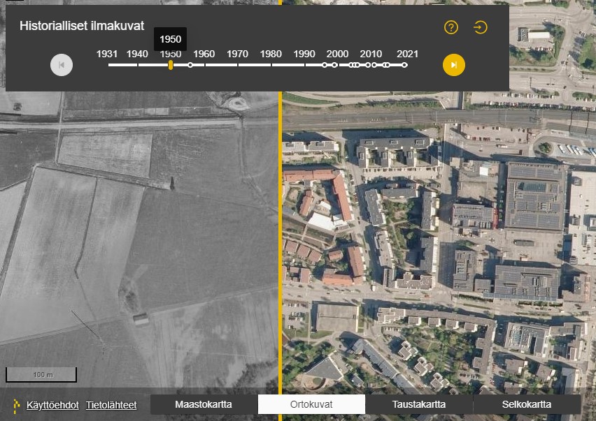 Maanmittauslaitoksen historiallisten ilmakuvien arkisto avautuu verkossa |  Maanmittauslaitos
