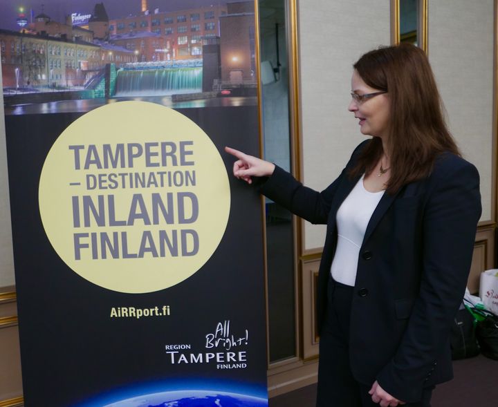 Tredean lentoliikenteen kehitysjohtaja Marja Aalto.