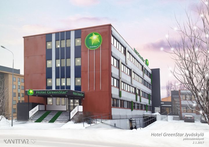 Uusi ympäristöystävällinen GreenStar -hotelli avataan Jyväskylän Heikinkadulla alkukesästä 2018.