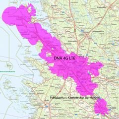 DNA:n LTE-palvelualue Porissa