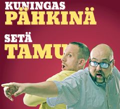 Kuningas Pähkinä ja Setä Tamu esiintyvät Teatron avajaisissa 3.11.