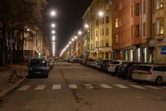 Museokatu katuvalaistuksessa. Kuva Annukka Larsen