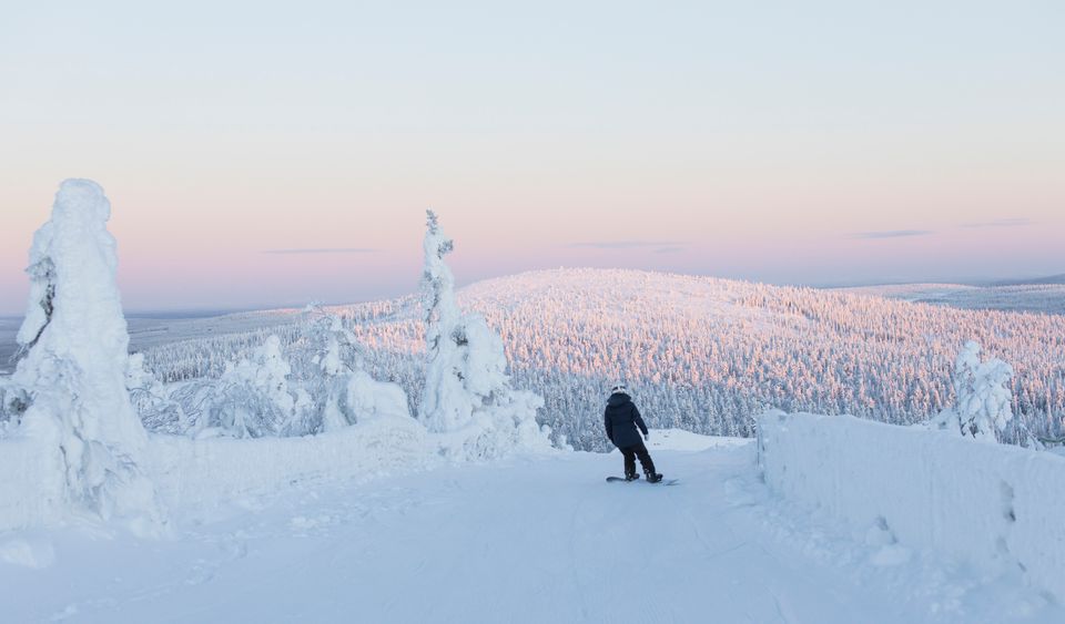 Näkymä Sallan kansallispuistoon