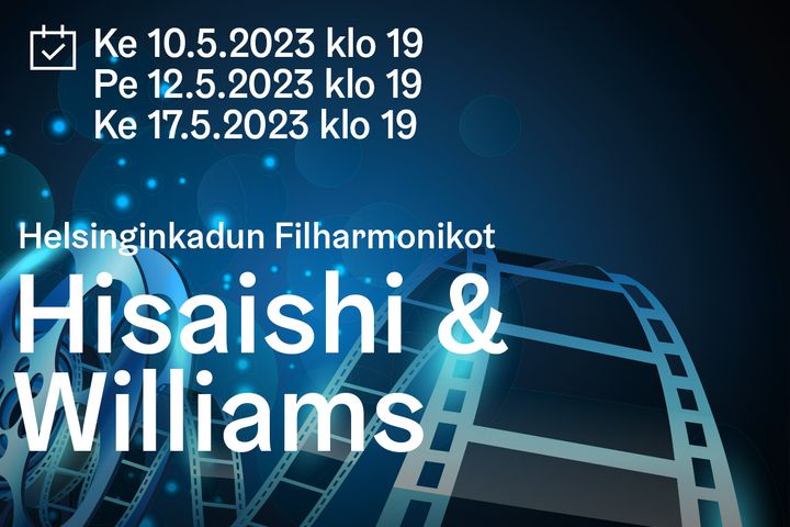 Helsinginkadun Filharmonikot konsertoi elokuvamusiikin tunnelmissa 10.–17.5.2023.