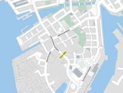 Ylikulkusillan sijainti kartalla / Helsingin kaupunki.