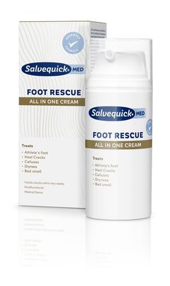 Salvequick Foot Rescue All in One Cream
Pakkauskoko: 100 ml
Jälleenmyynti: Apteekit
Hinta: noin 29 euroa