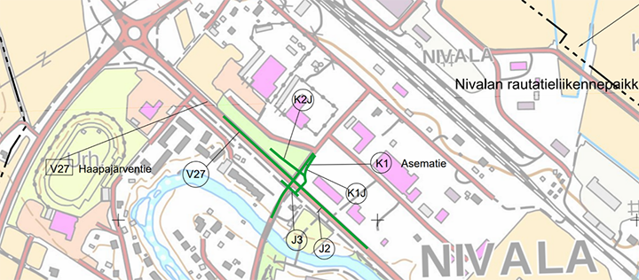 Hankealueen yleiskartta.