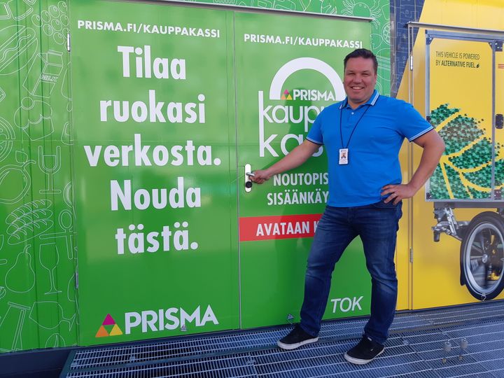 Prisman valikoima on nyt myös keskusta-asukkaiden ulottuvilla, kun ostokset voi noutaa kätevästi Puutorilta, kertoo TOK:n toimialajohtaja Mikko Rauhanen.