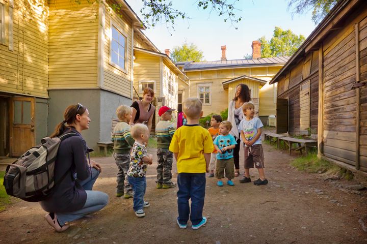 Leikkikierros Amurin museokorttelissa. Kuva: Reetta Tervakangas/Vapriikin kuva-arkisto