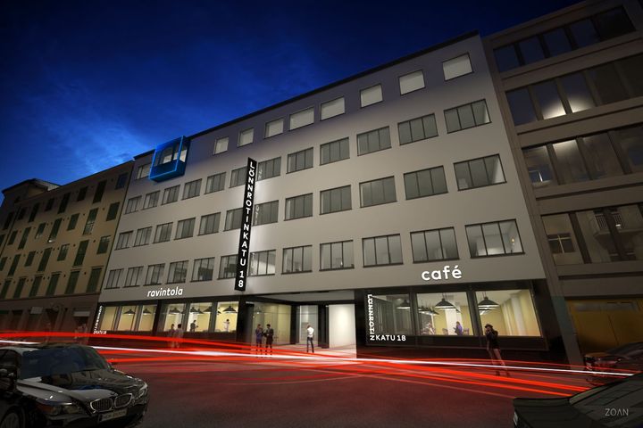 Lönnrotinkatu 18, Helsinki, frontage