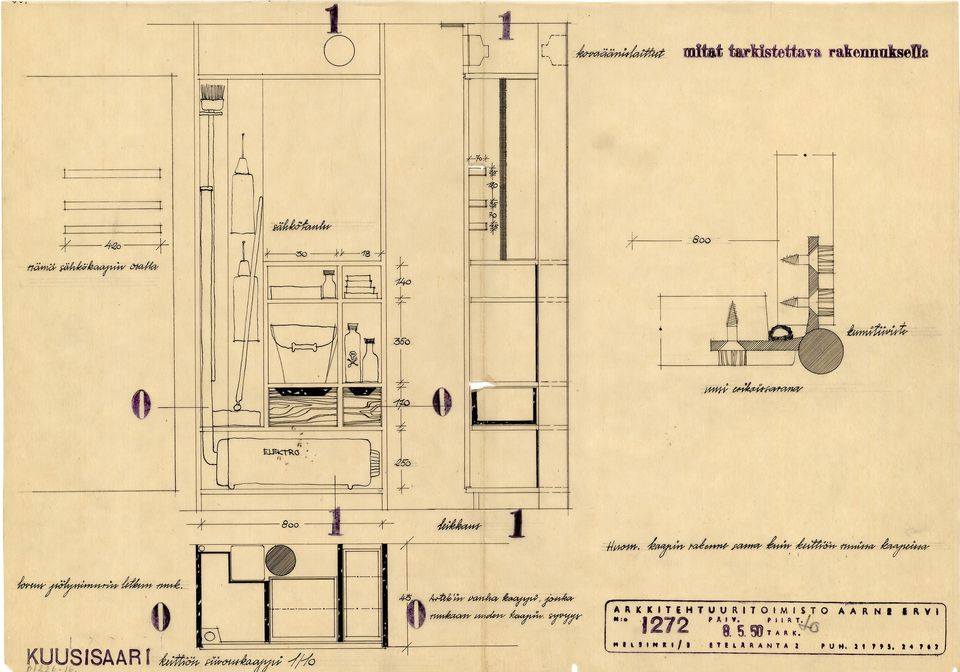 Villa Ervin siivouskomero