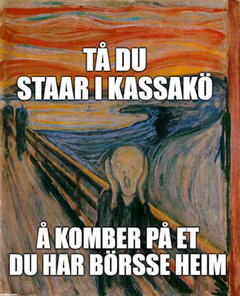 Skriet av Edvard Munch, 1893.