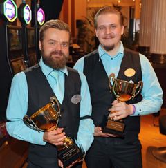 Suomen EM-kisaedustajat Matti Kankainen (vas.) ja Sami Winterhalter