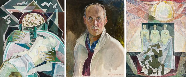 Lennart Segerstråle: The Blindness of Materialism (1973) / Self-Portrait (1943) / Funeral of Violence (1973). Finnish National Gallery / Ateneum Art Museum. Photos: Finnish National Gallery / Kirsi Halkola.