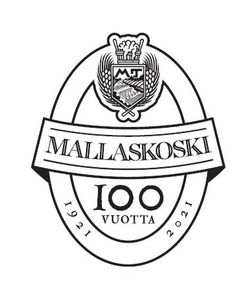 Mallaskoski 100 vuotta logo pos.