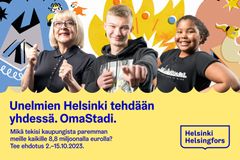 Osallistuvan budjetoinnin OmaStadi-ehdotuskierros käynnistyy maanantaina 2. lokakuuta. (Kuva: Helsingin kaupunki)