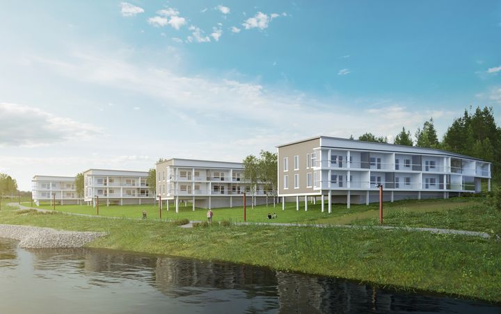Jyväskylän Joenranta on neljän luhtitalon kokonaisuus, joka valmistuu Äijälänrantaan vuonna 2017. Pohjola Rakennus valmistelee Jyväskylään ja Kuopioon noin 200 asunnon aloitusta vuoden 2017 alussa.