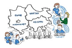 HRI-palvelun kautta löytyy avointa dataa pääkaupunkiseudun väestöstä, liikenteestä, rakentamisesta sekä ympäristöstä. Kuva: Tussitaikurit