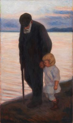 Hugo Simberg: Mot kvällen (1913). Finlands Nationalgalleri / Konstmuseet Ateneum. Foto: Finlands Nationalgalleri / Yehia Eweis.