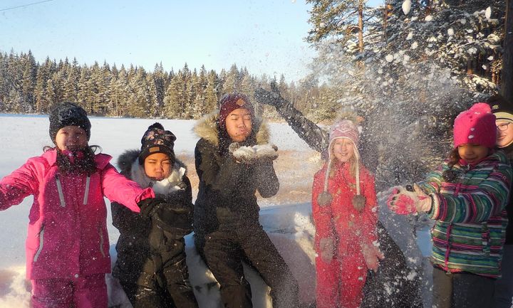 Leiritunnelmaan pääsee myös talvella. Kuva: Leirikesä ry