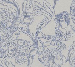 Floral Dream -tapetin unenomaisessa kuosissa on kasviköynnöksiä ja pieniä ihmishahmoja, jotka muodostavat yhdessä kauniin kokonaisuuden. Alkuperäismallin on piirtänyt käsin lyijykynällä taiteilija Petra Börner. Kauempaa tapetti muistuttaa meleerattua pintaa tai jopa marmoria. Kuvassa näkyy sininen kuvio harmaanbeigellä pohjalla. Kuosista on saatavana myös kaksi muuta värivaihtoehtoa.