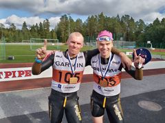 Tero Setola och Mikko Laine tog hem segern i ÖtillÖ Merit Race under lagnamnet SKB-Racing. Foto: Jonatan Sparv för Folkhälsan.