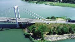 Kirjalansalmi bridge in summer 2021